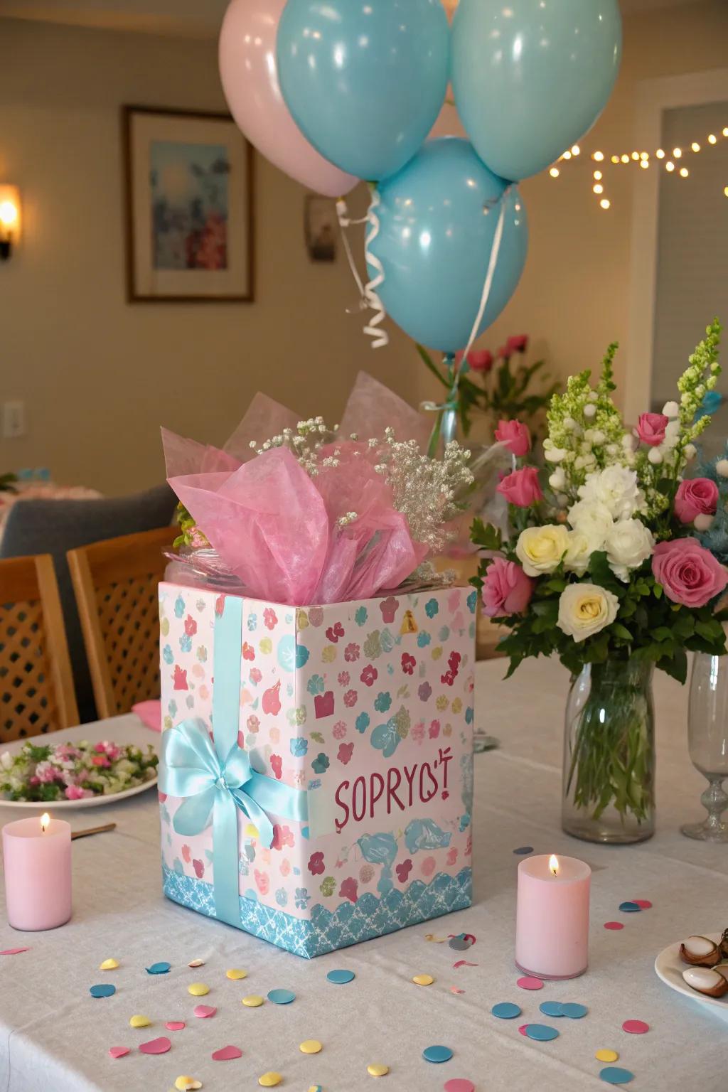 A surprise casing serves as an exciting central component, perfect for keeping the suspense alive.