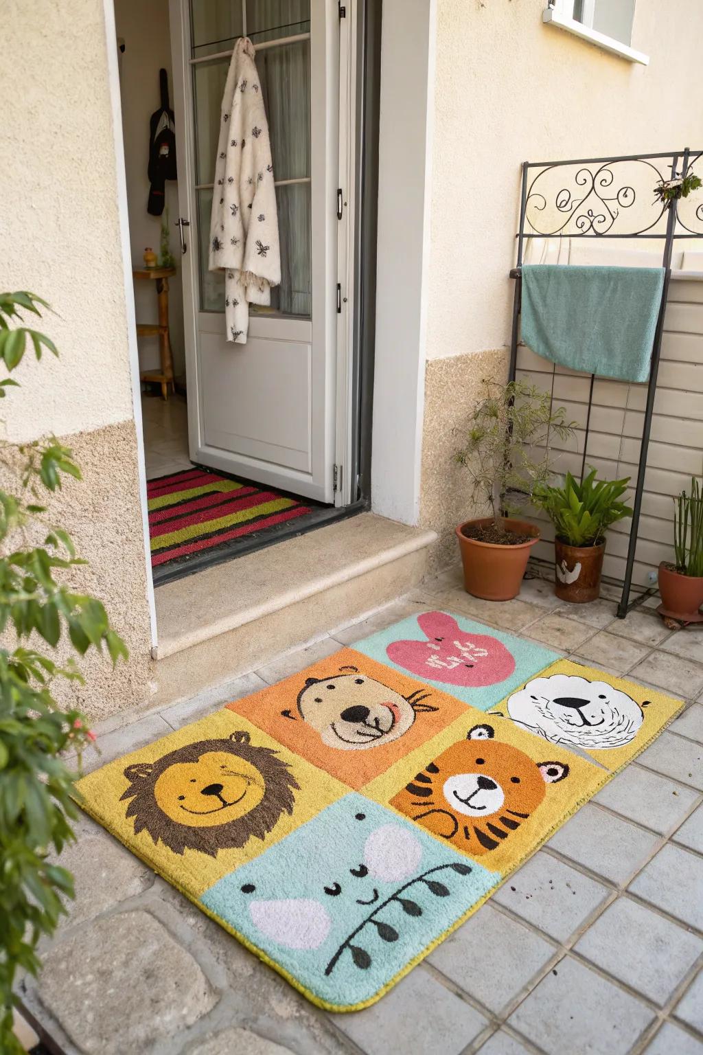 Bring joy with playful animal-themed surface designs.