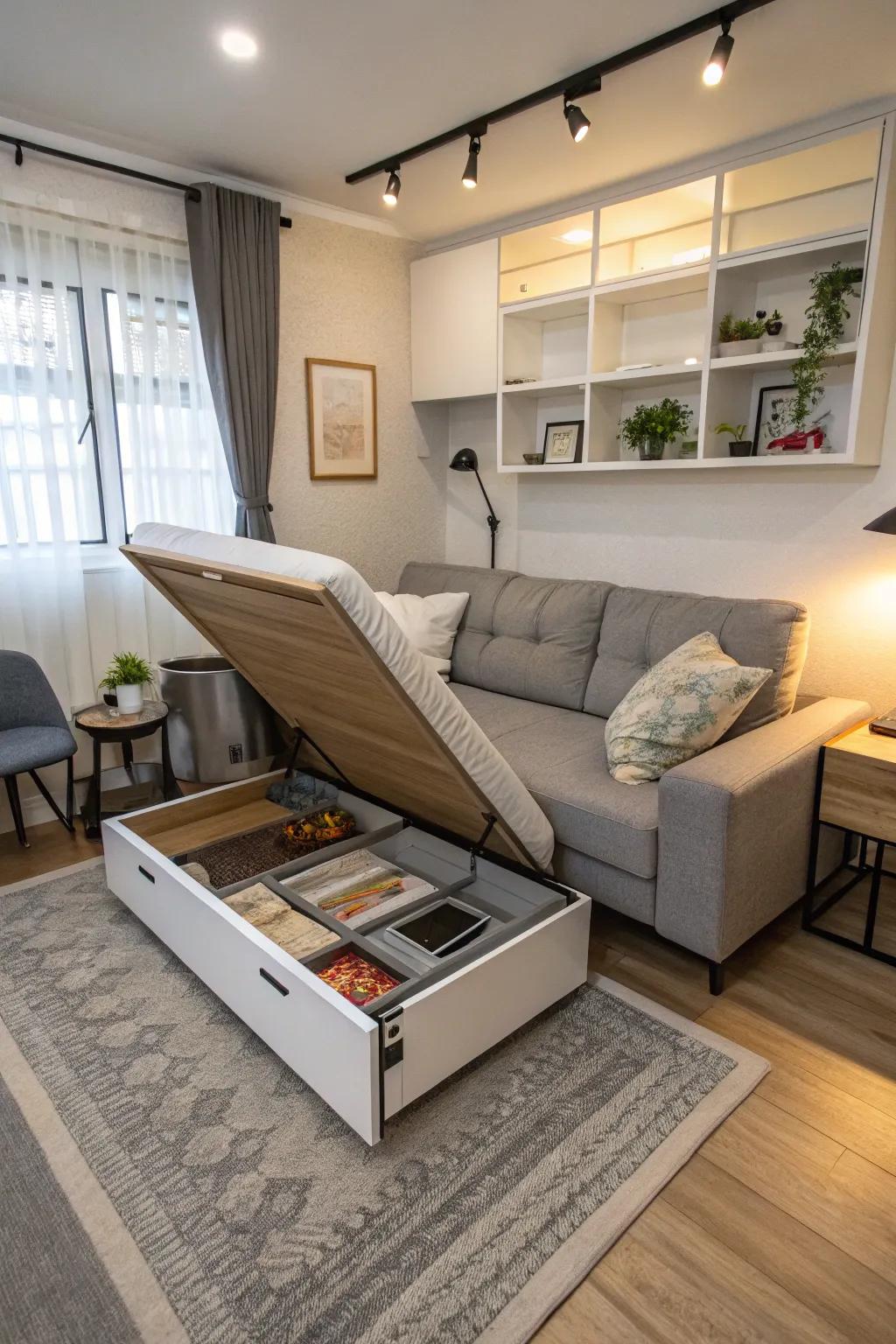 Multifunctional furniture optimizes space and utility