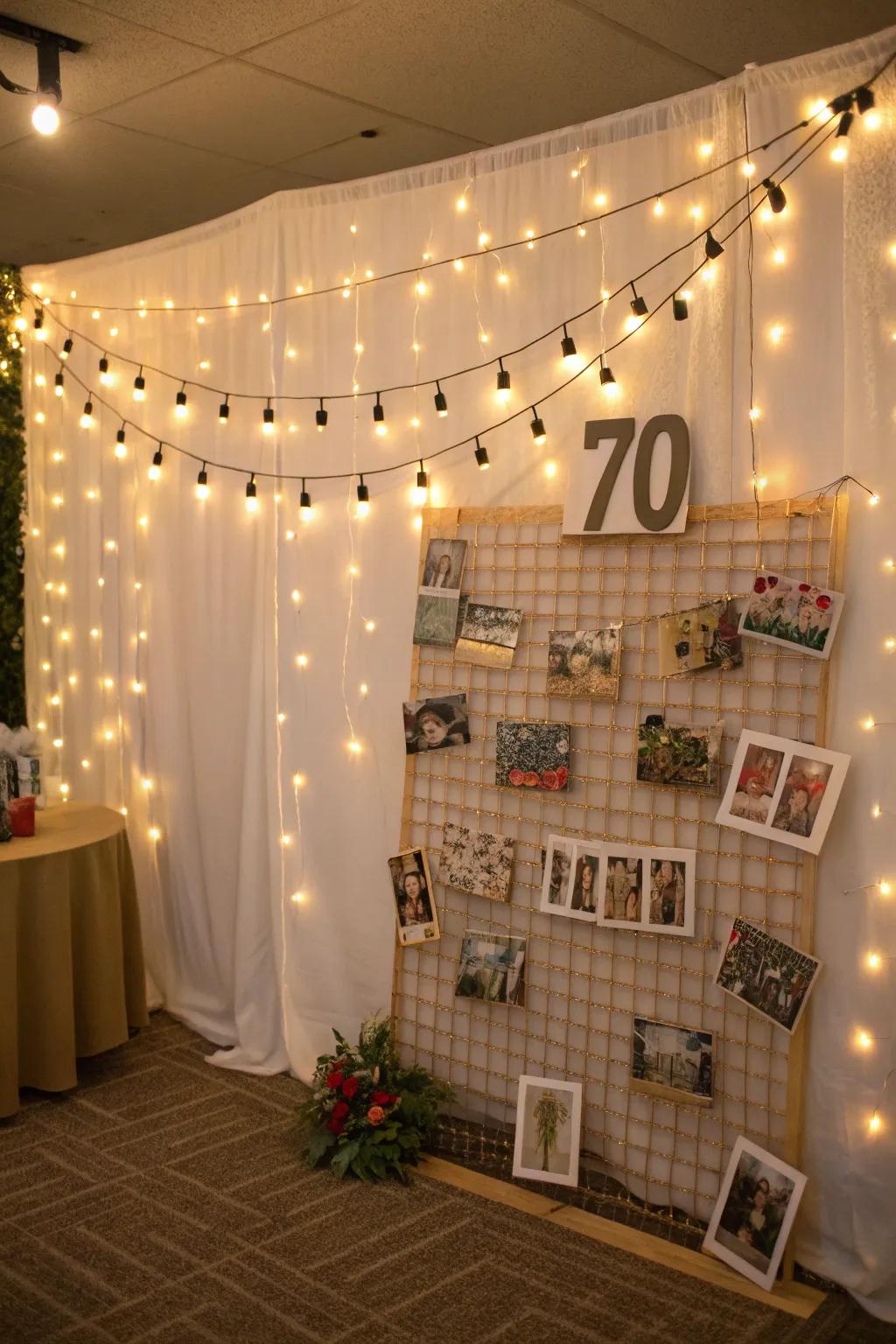 A personalized backdrop perfect for those unforgettable moments.