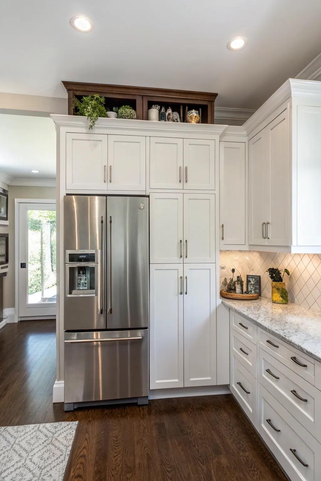 Bespoke cabinetry seamlessly integrates storage into your kitchen.