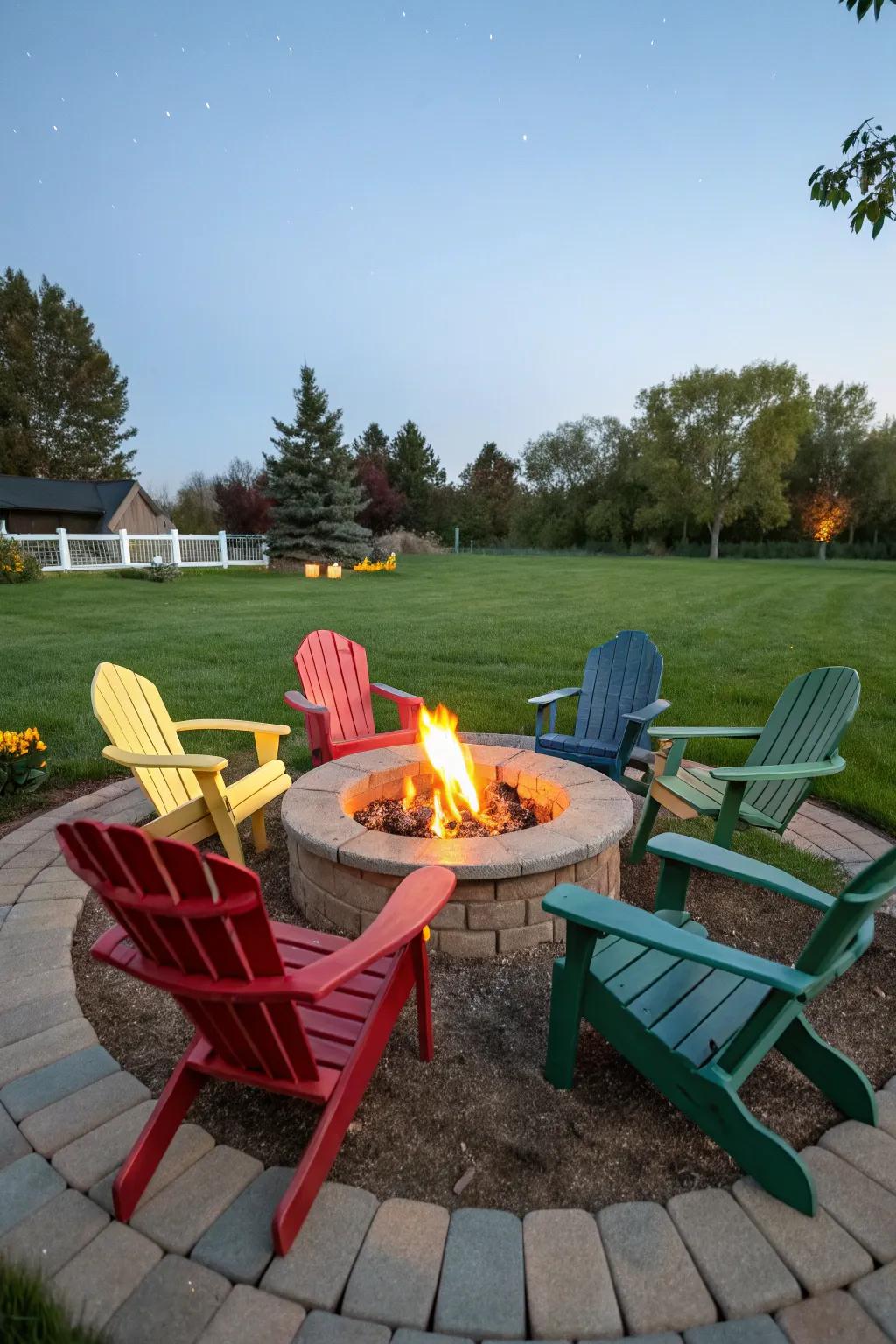 Patio chairs offer a comfy and chic lounging choice.