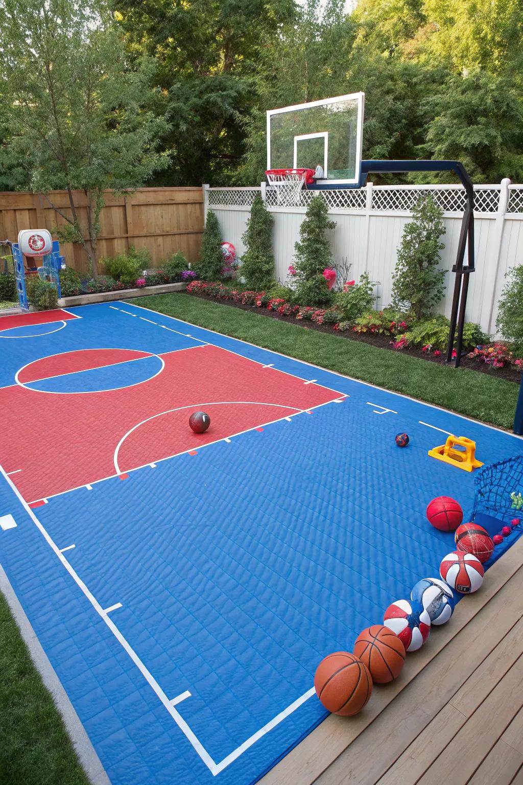 Bring energy and style to your games with colorful court surfaces.