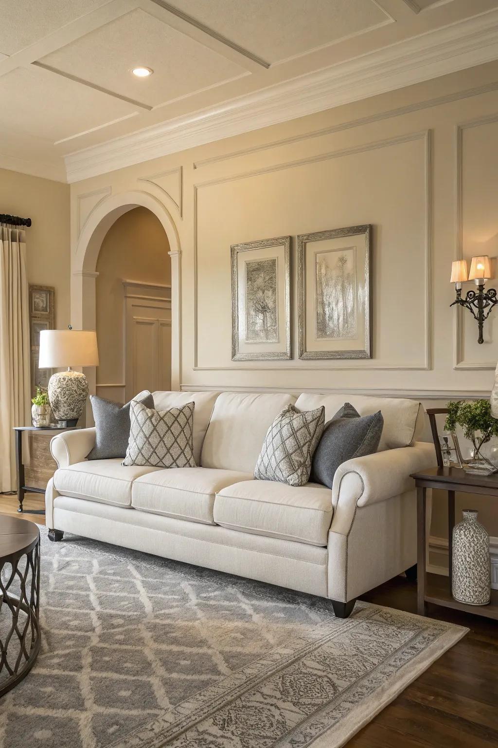 Neutral colors provide a calming and warm environment