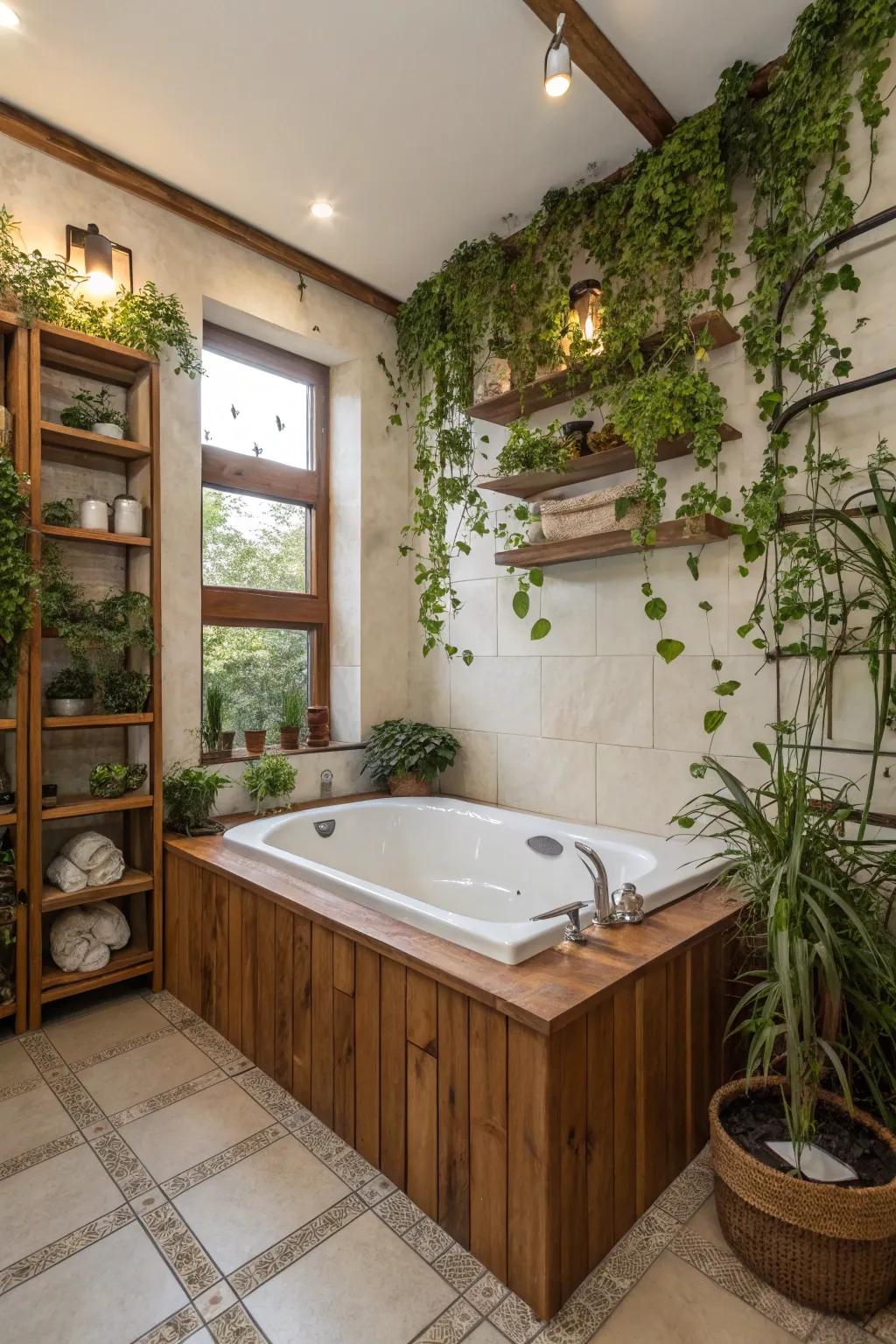 A bathroom design that promotes relaxation through spa-inspired aesthetics.