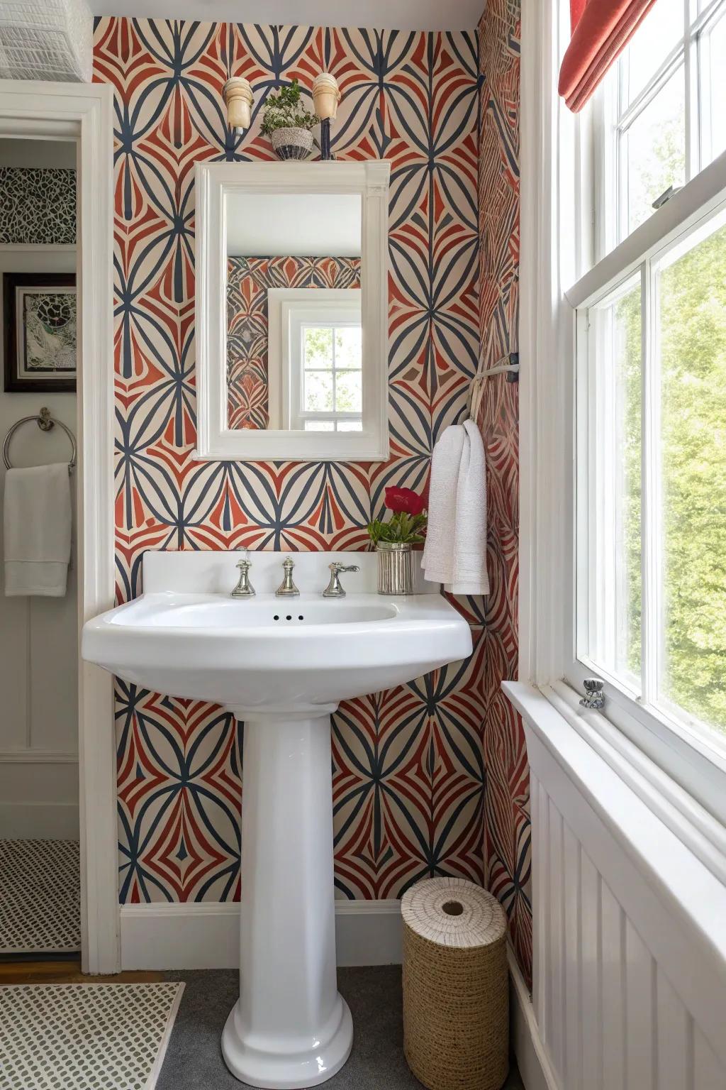Create a dramatic impact with striking wallpaper designs.