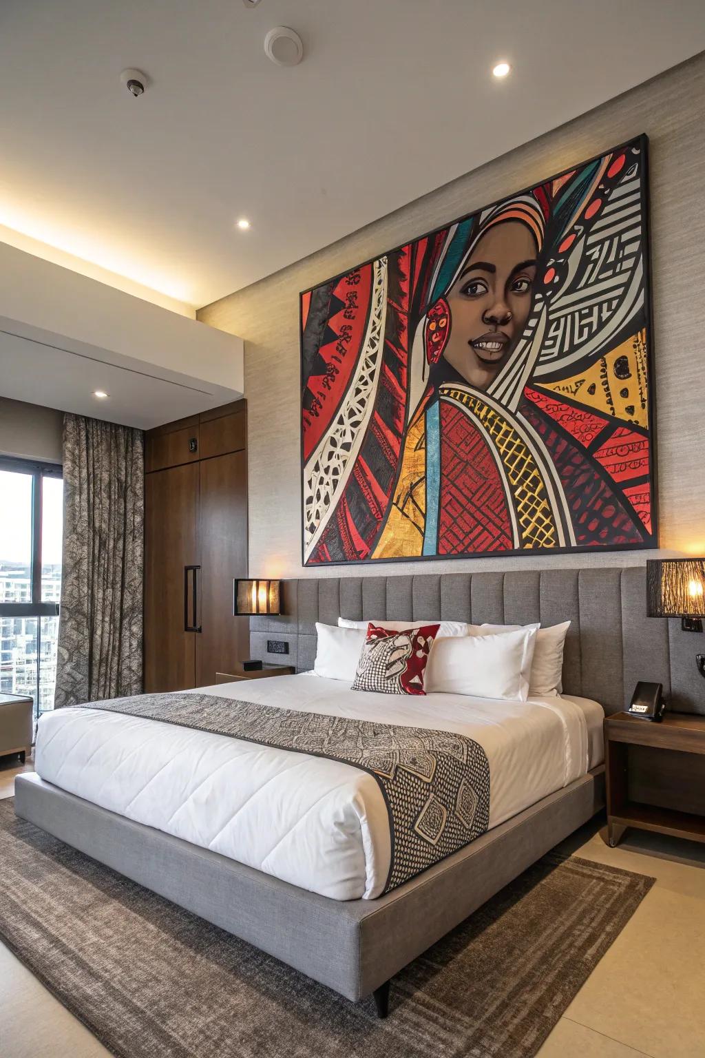 A statement piece can instantly transform your bedroom's feel.