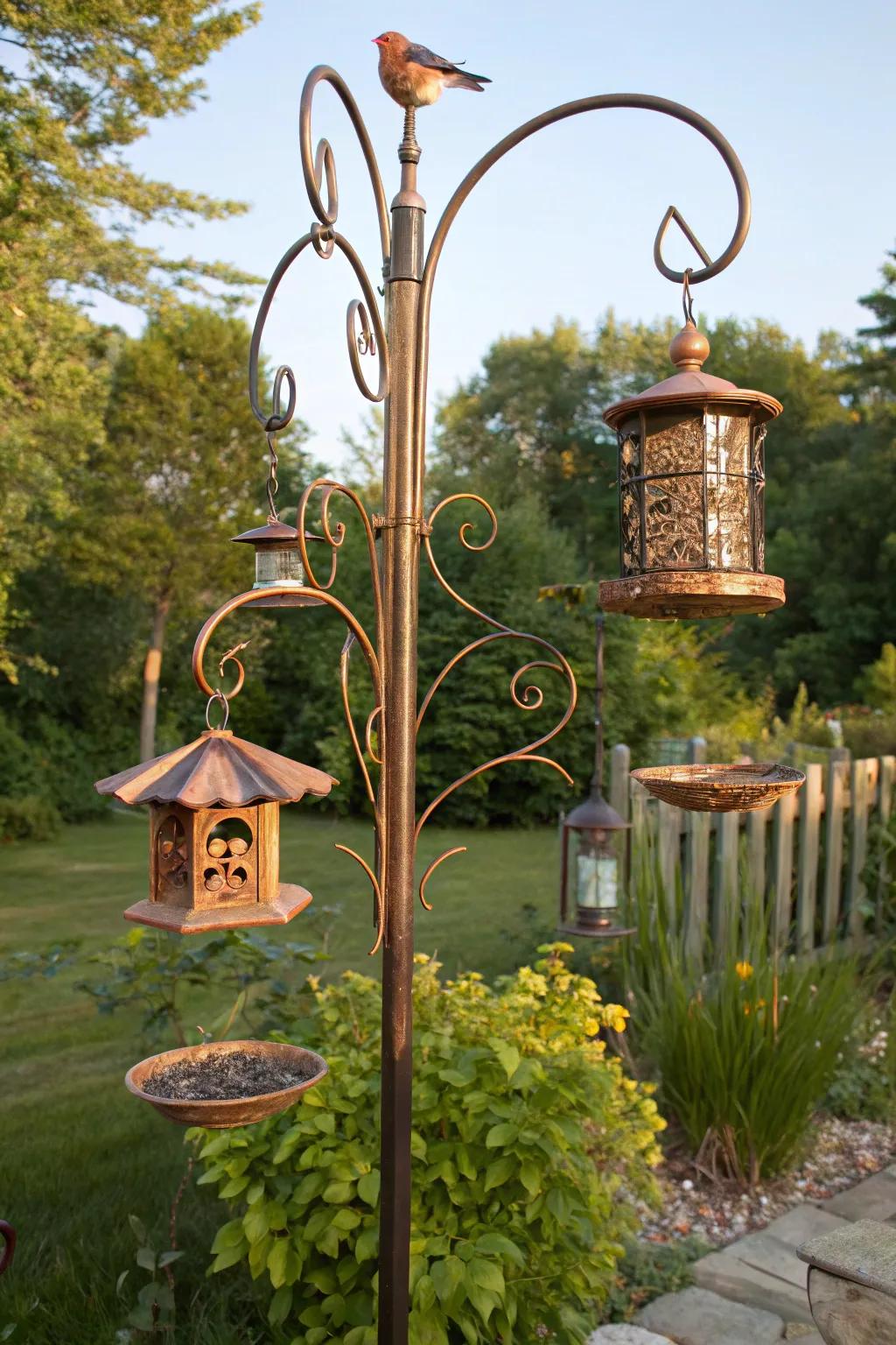 Transform your backyard into a bird sanctuary through this multiple-mount marvel!