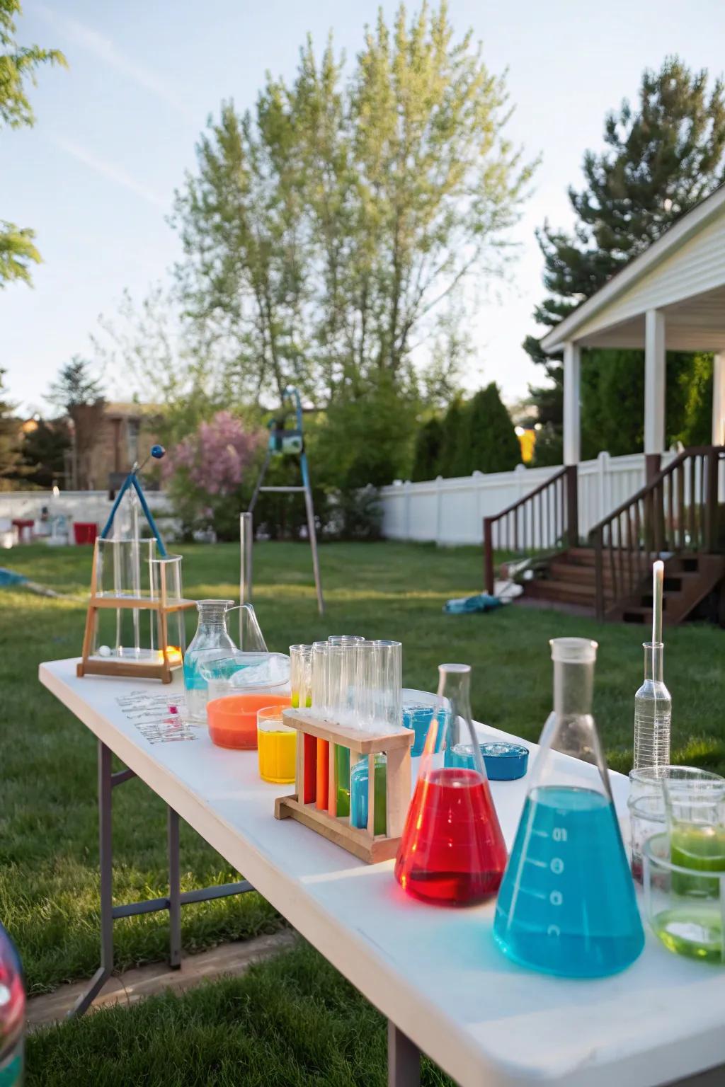 An engaging science station designed to spark curiosity.