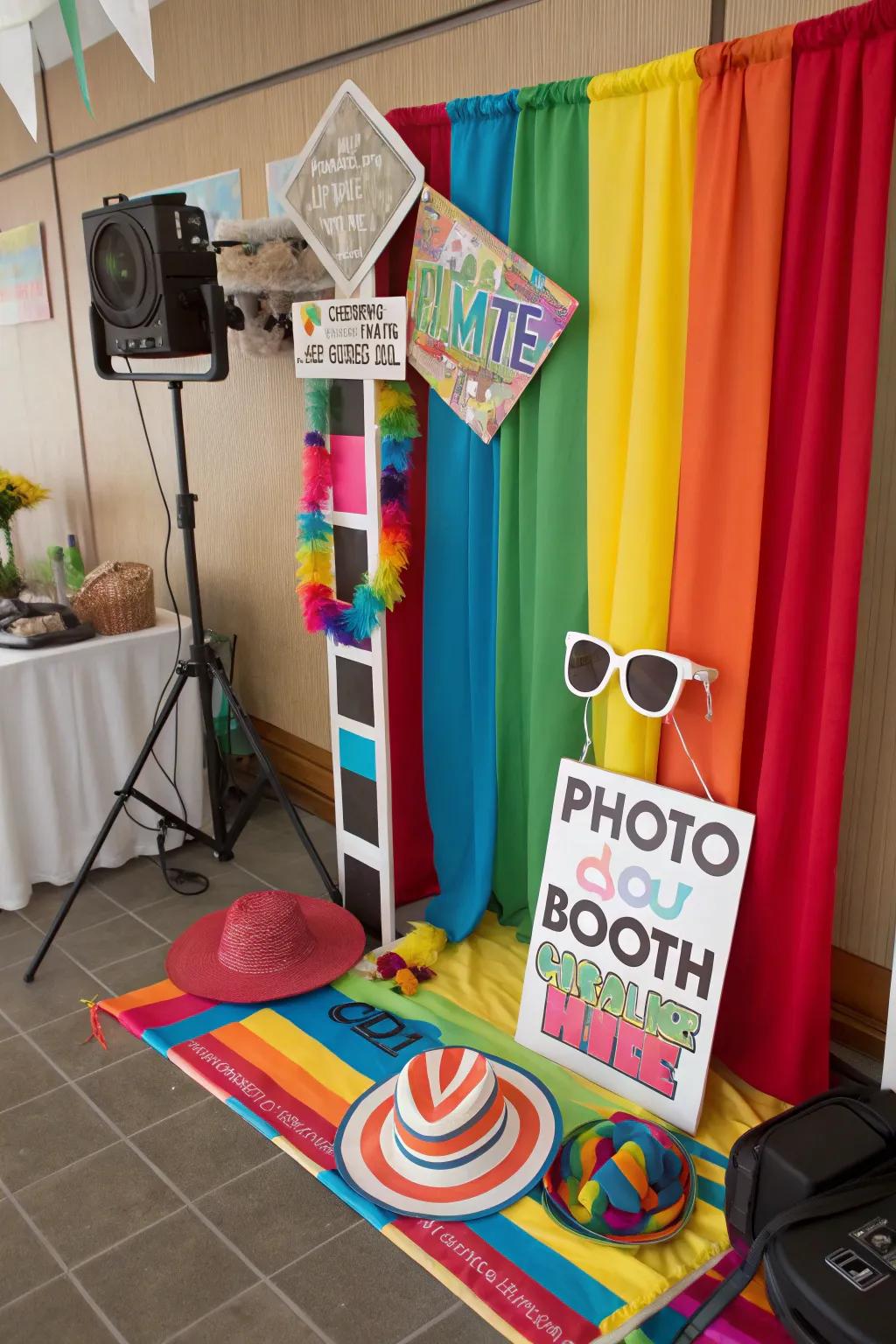 A DIY photo booth primed for memorable snapshots