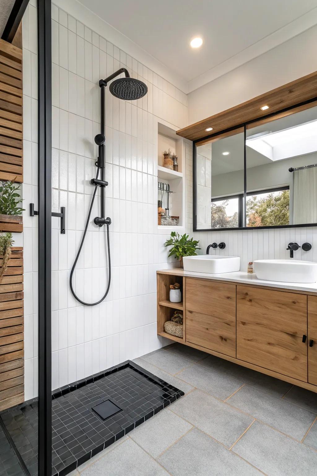 Create balance with lighter elements for a cohesive design.