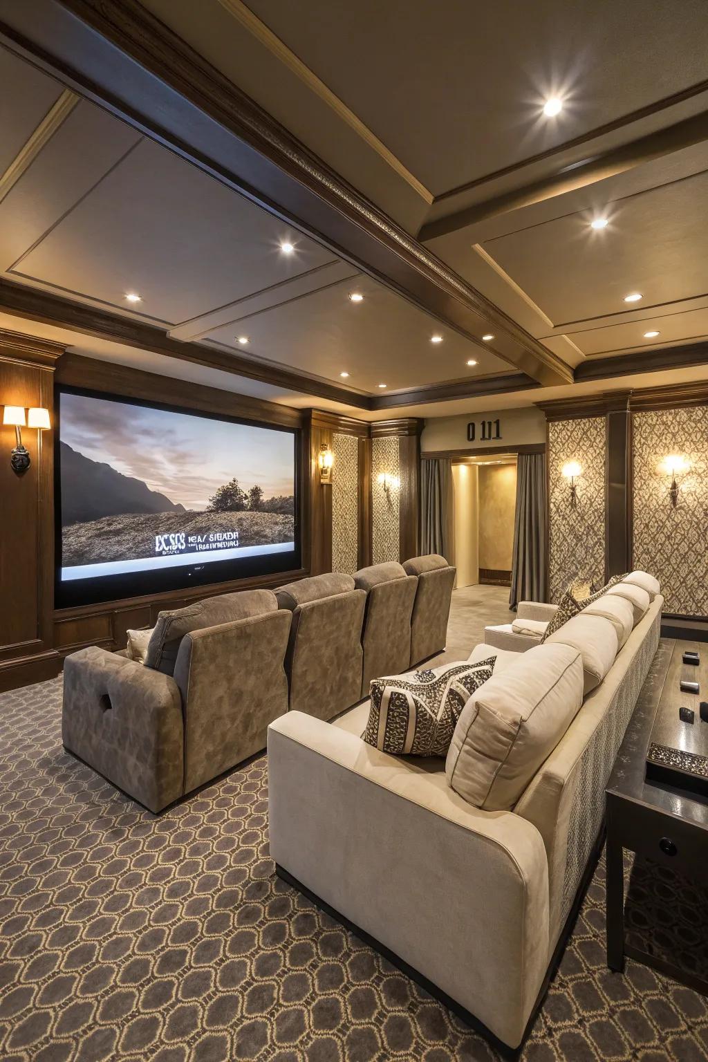 Appreciate a cinematic experience in the comfort of your home with a well-appointed entertainment room.
