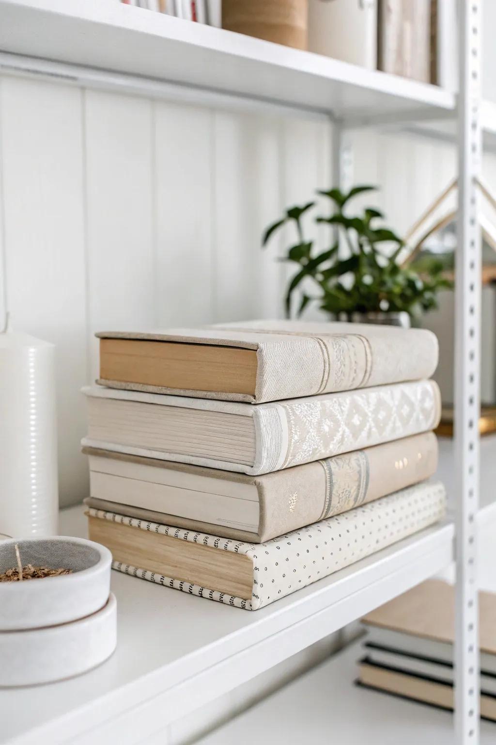Clean and simple, minimalist book jackets for modern spaces.