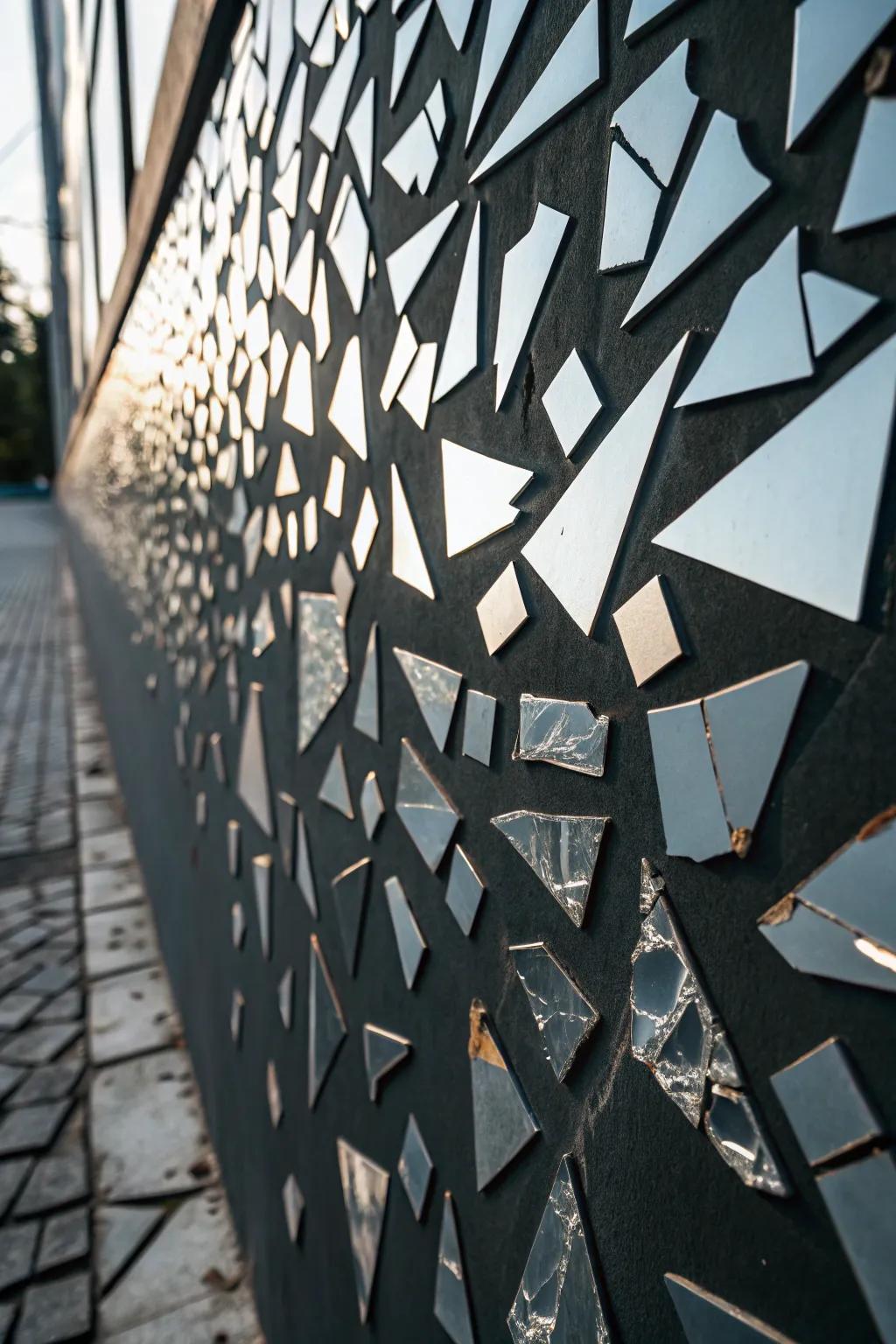 Abstract patterns create a modern, eye-catching effect.