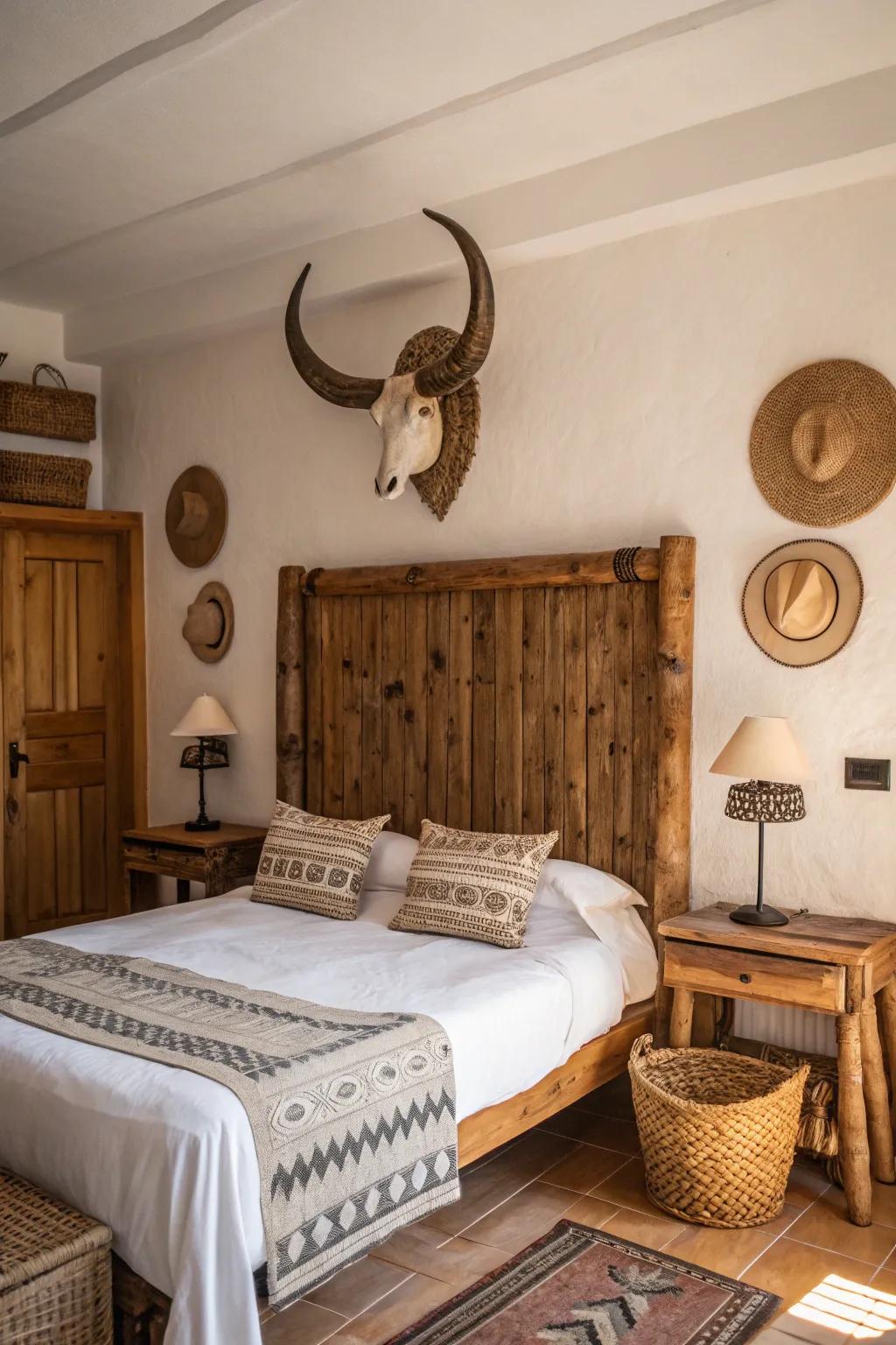 Establish a center of attention in your bedroom.