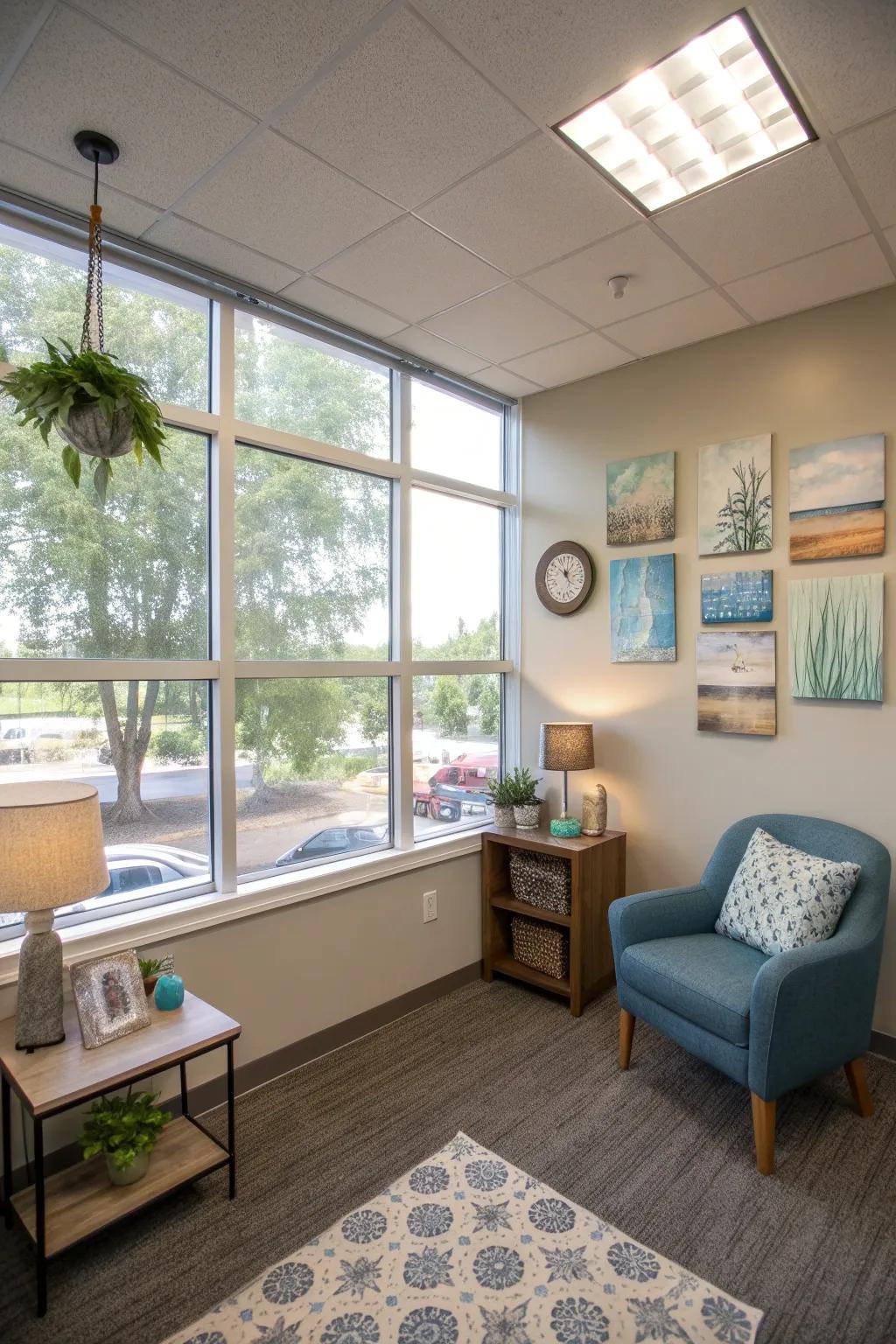 Sunshine improves the feeling of spaciousness.