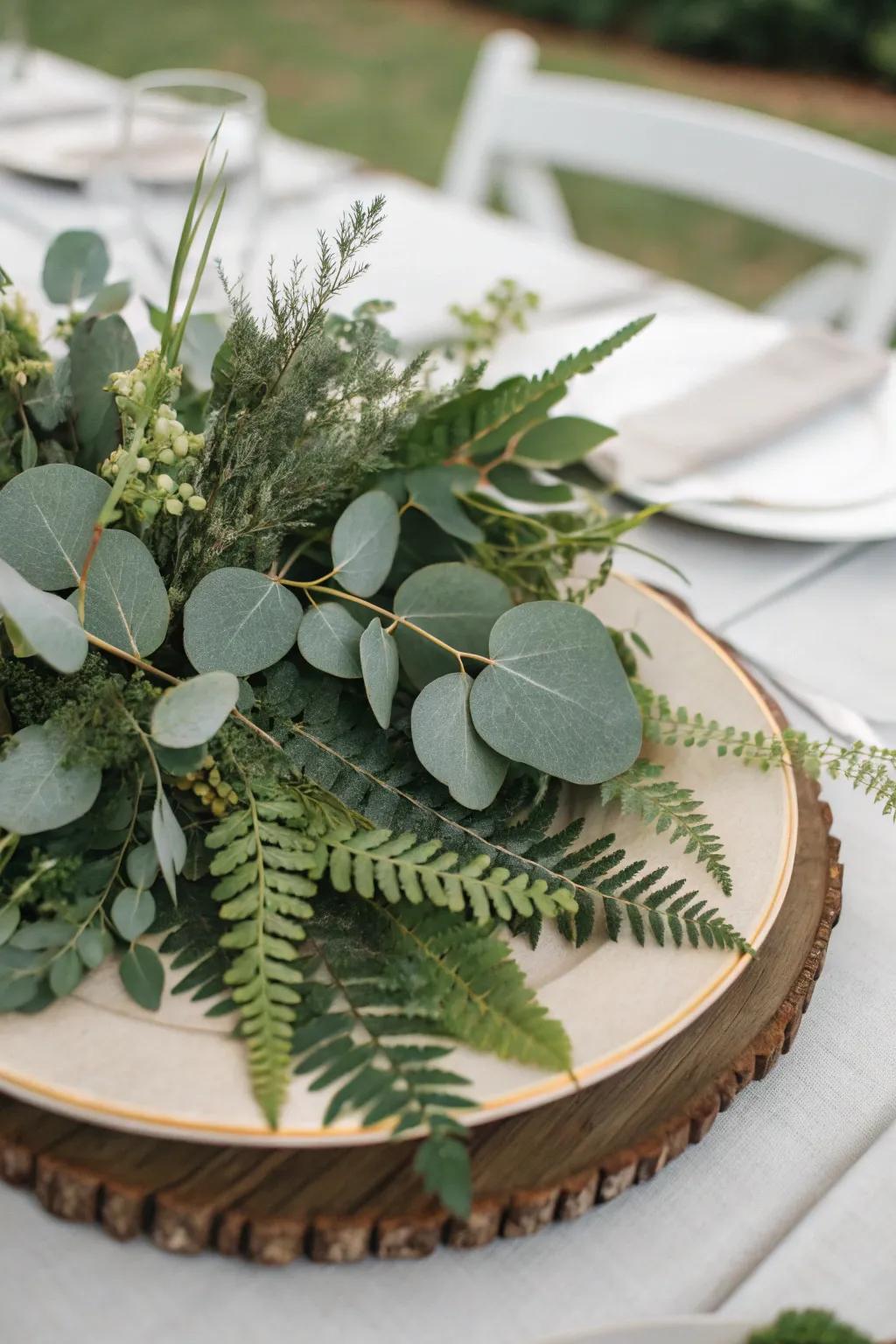 Transform your dining space with a botanical centerpiece.