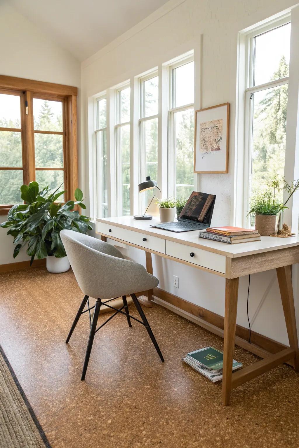 Cork flooring: comfort meets sustainability.