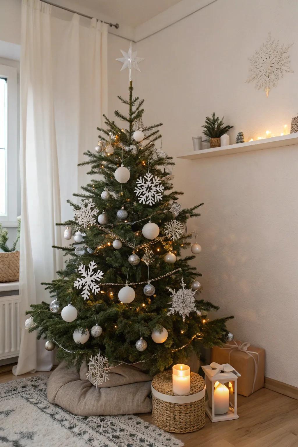 A Nordic winter retreat theme introduces a serene and frosty appeal.