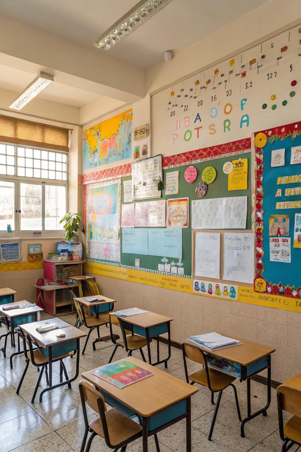 Instructive decor enhances both aesthetics and learning.