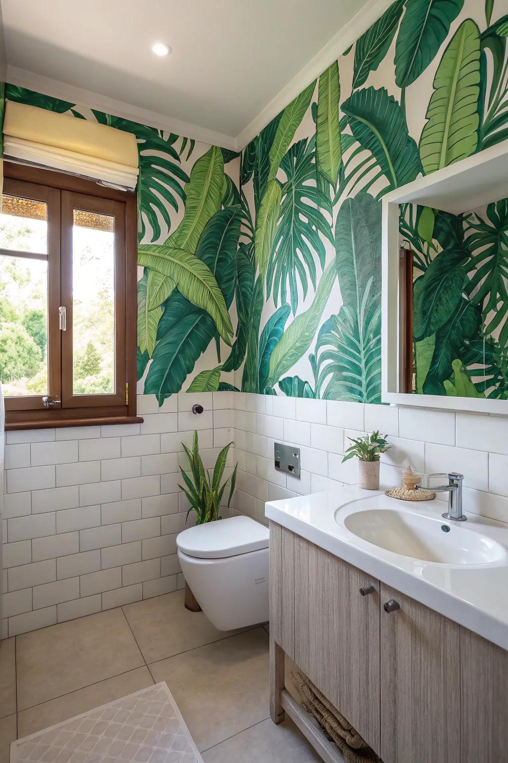 A slice of paradise right in your bathroom.
