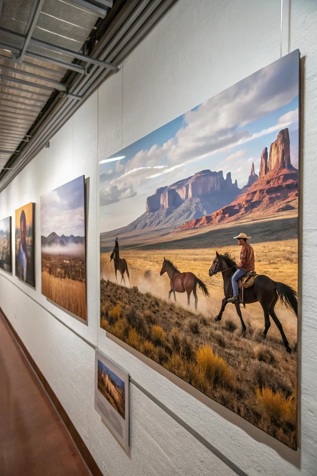 Western art infuses character and allure.