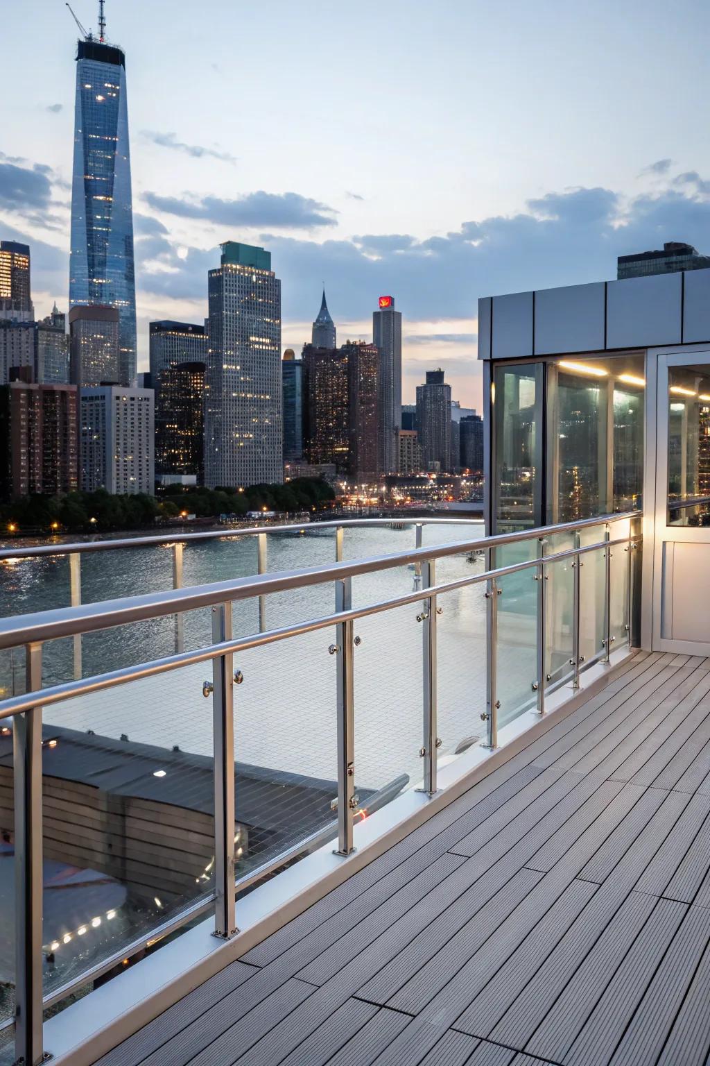Metal fascia adds a contemporary twist to outdoor settings.