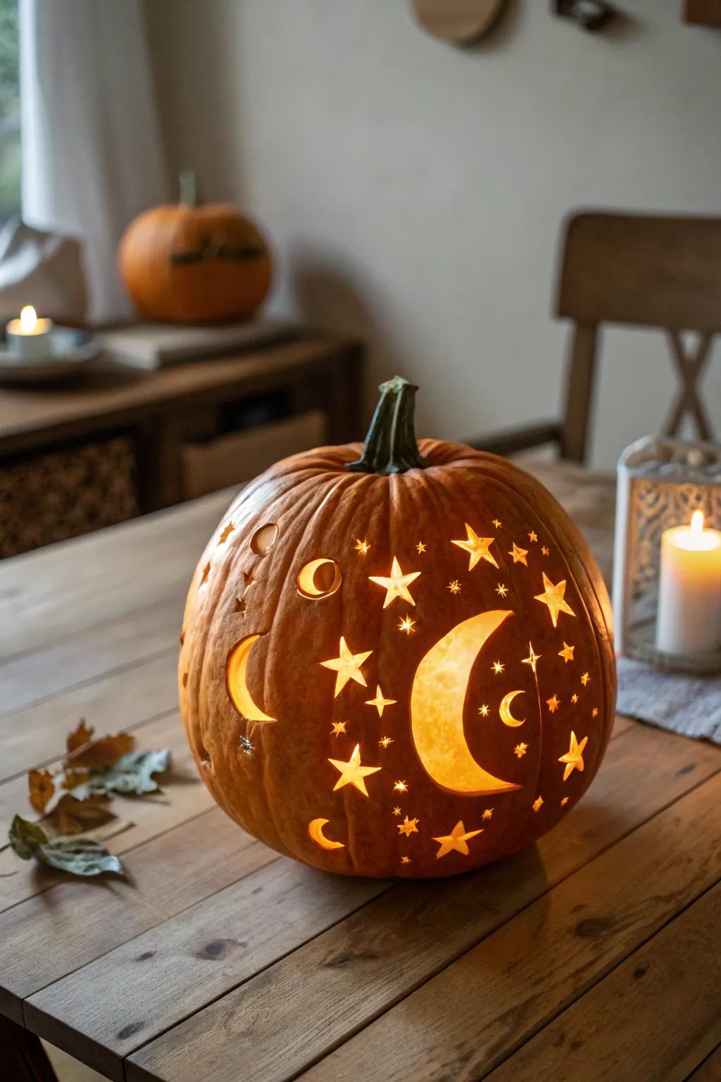 Heavenly carvings that bring a touch of magic to Halloween.