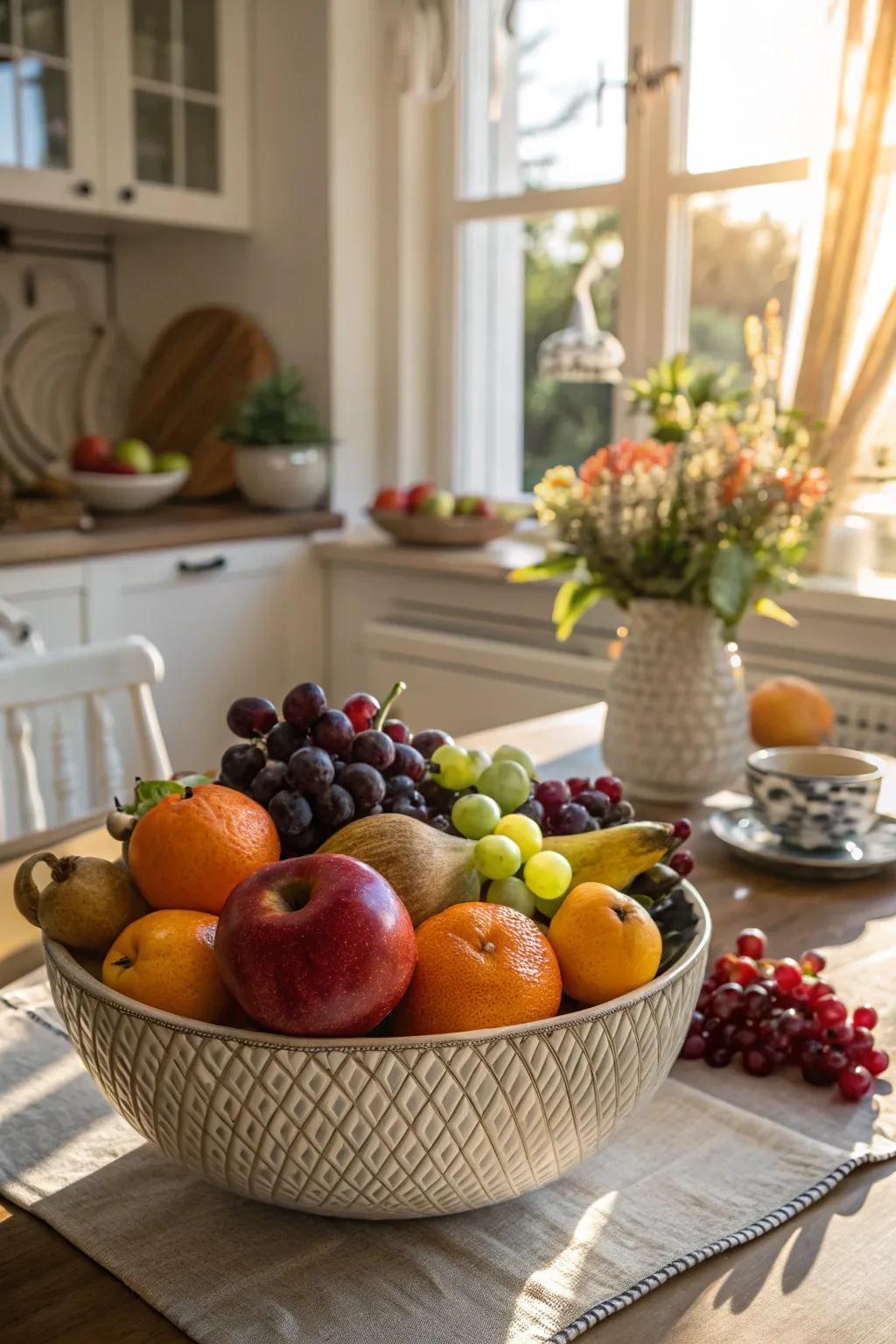 The natural choice: Seasonal fruits act as a vibrant and tasty focal point.