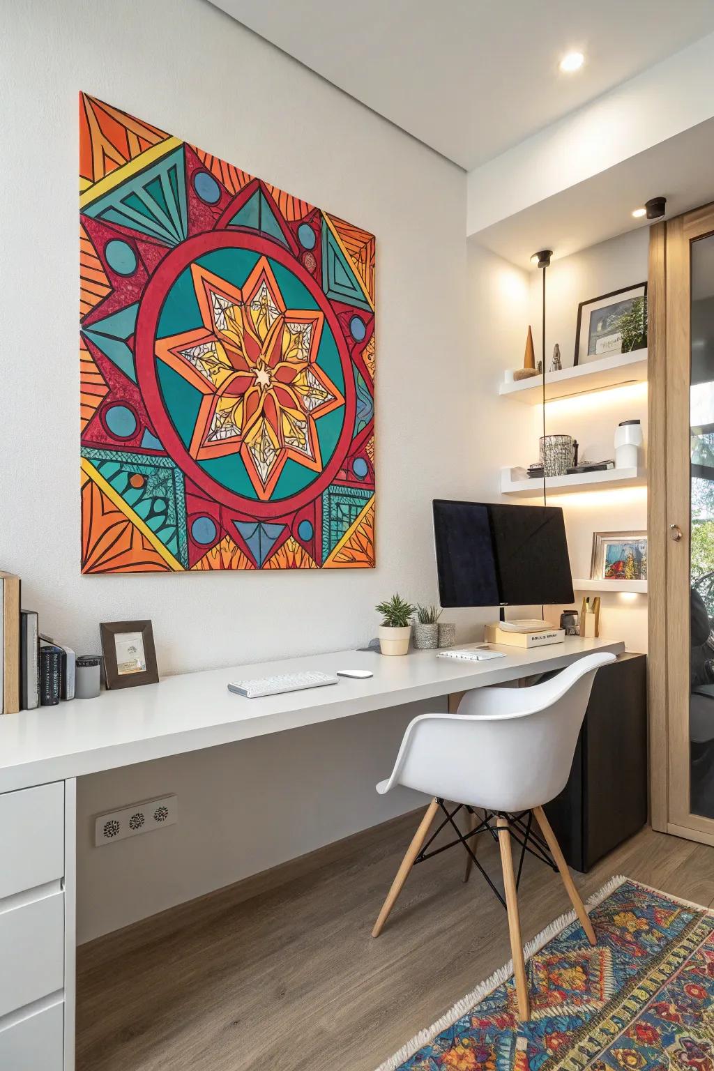 Geometric patterns infuse vibrant energy and cultural significance into your d&eacute;cor.