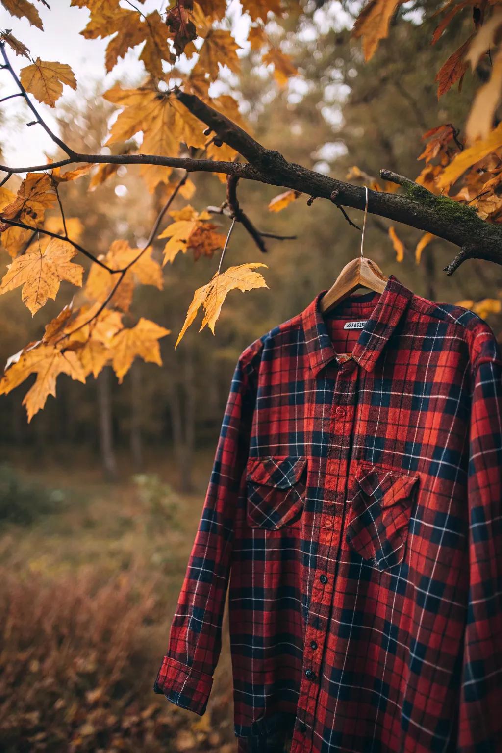Plaid shirts are the ultimate fall layering piece.