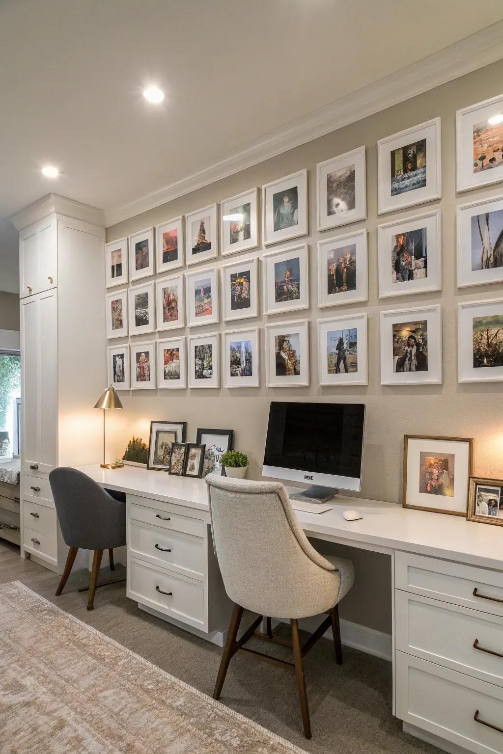 Harmony achieved through uniform framing.