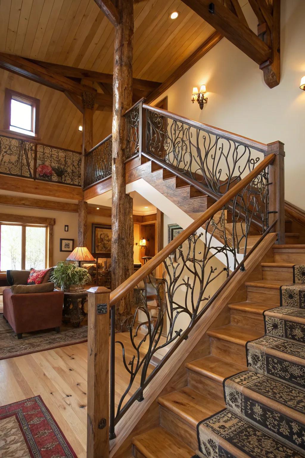 Nature-focused railings bring nature to your house.