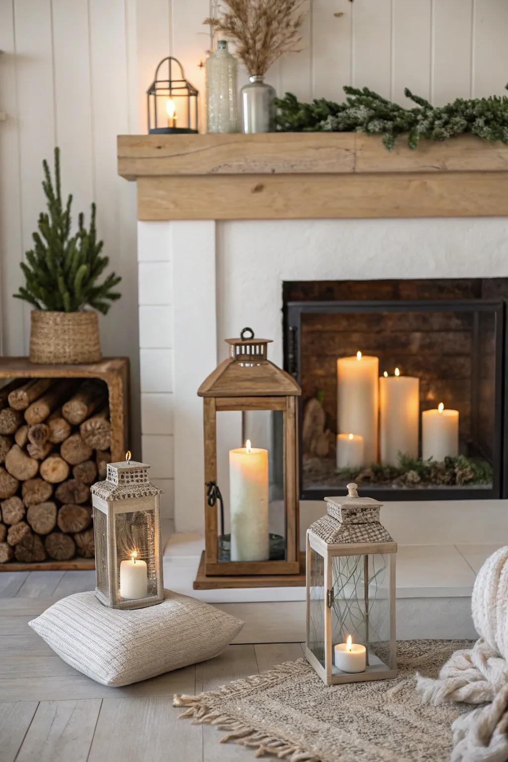 Incorporate countryside charm into your fireplace featuring beacons accommodating radiant light sources.