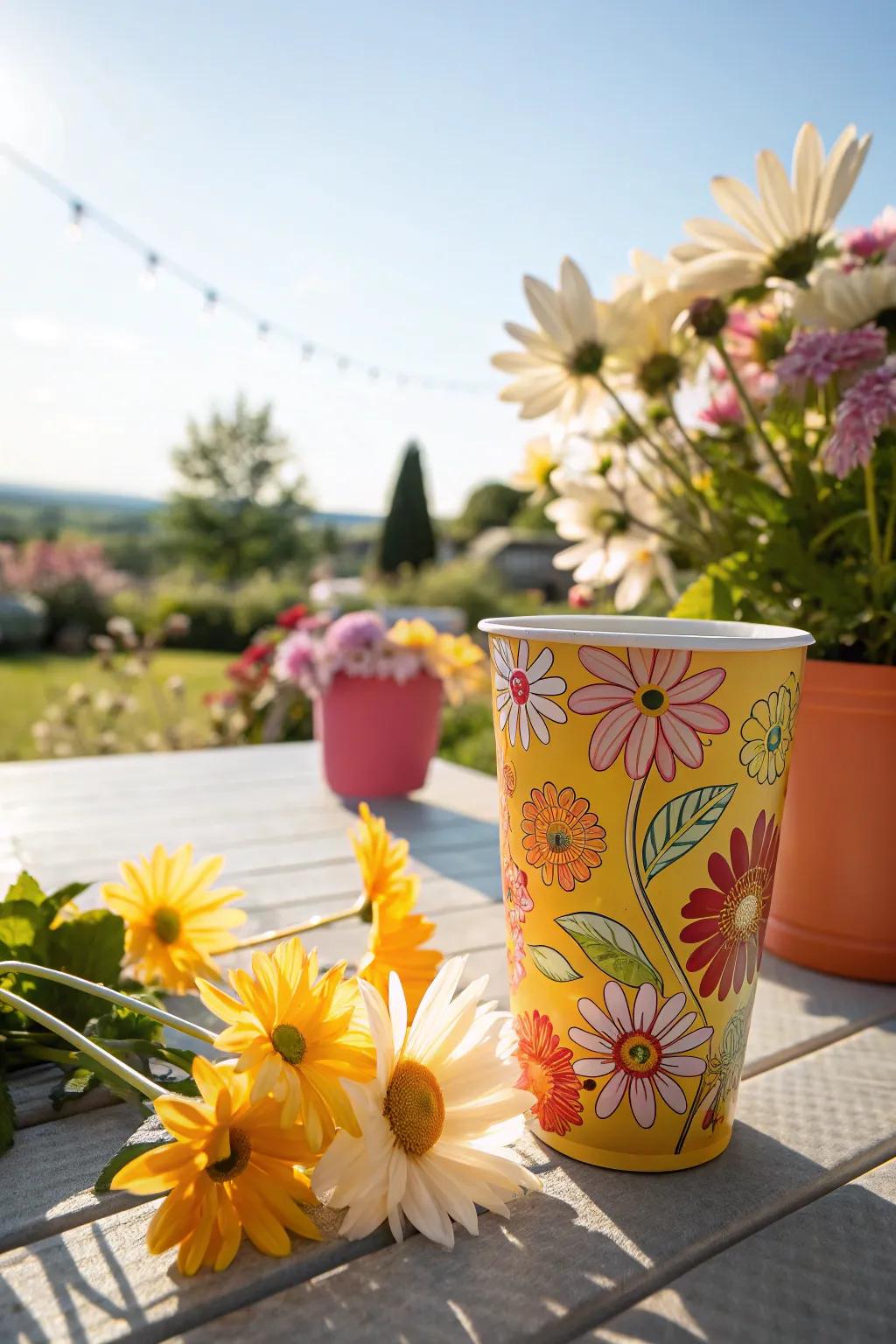 Bright flower designs that inject a pop of color into your day.