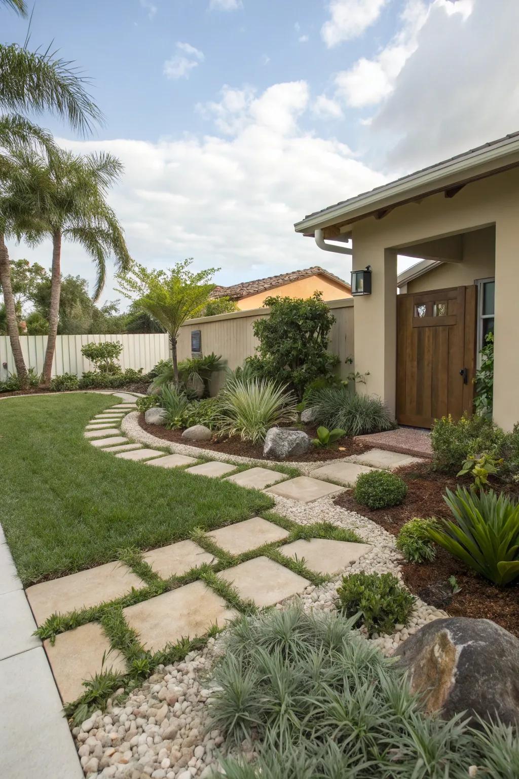 Less grass means more time to relax.