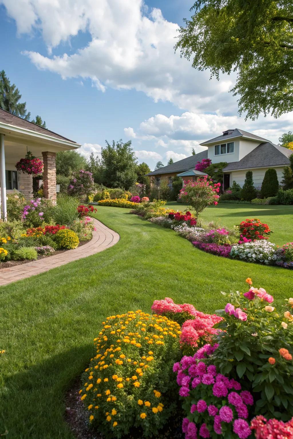A garden getaway enhances the beauty of your home.