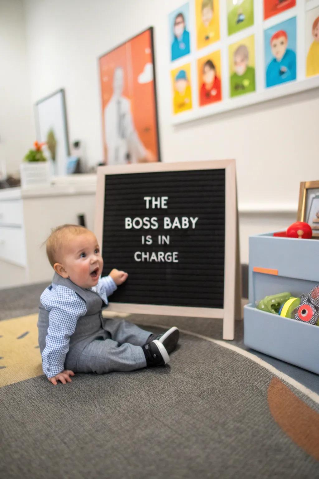 When the baby is running the show at home.