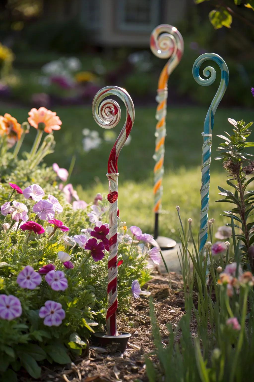Enchanting curves bringing a storybook feel to the garden.