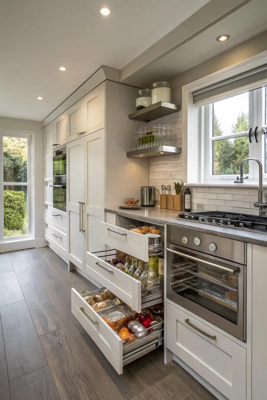 Efficient storage can make your kitchen more functional.