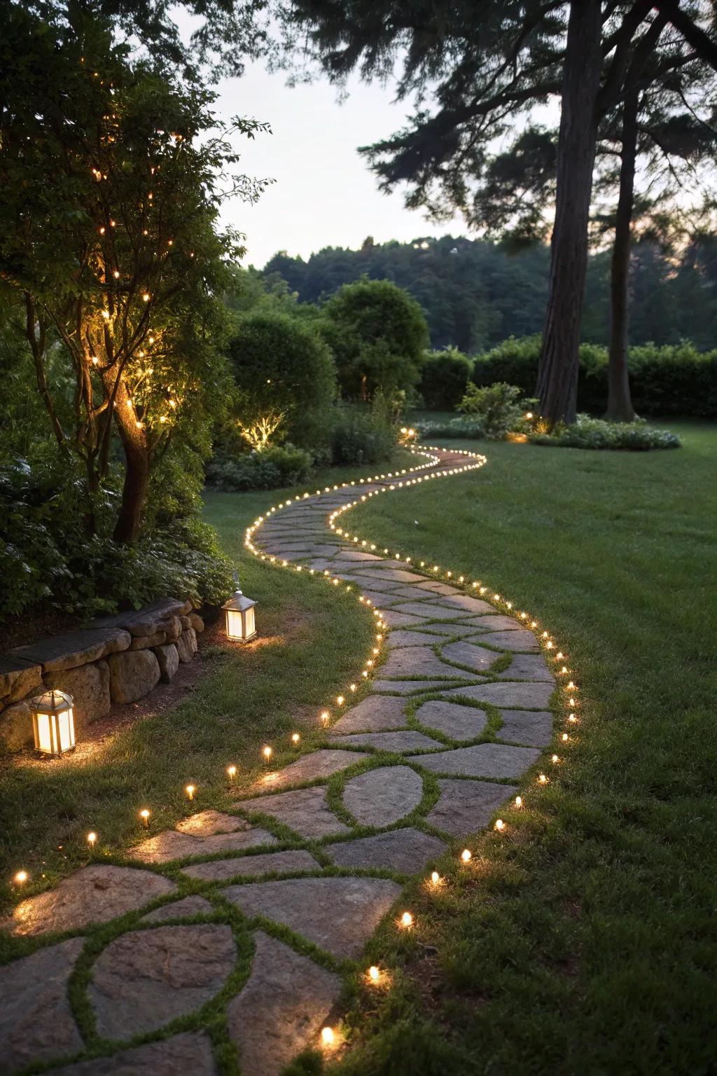 Brighten your route with charming sun lights.