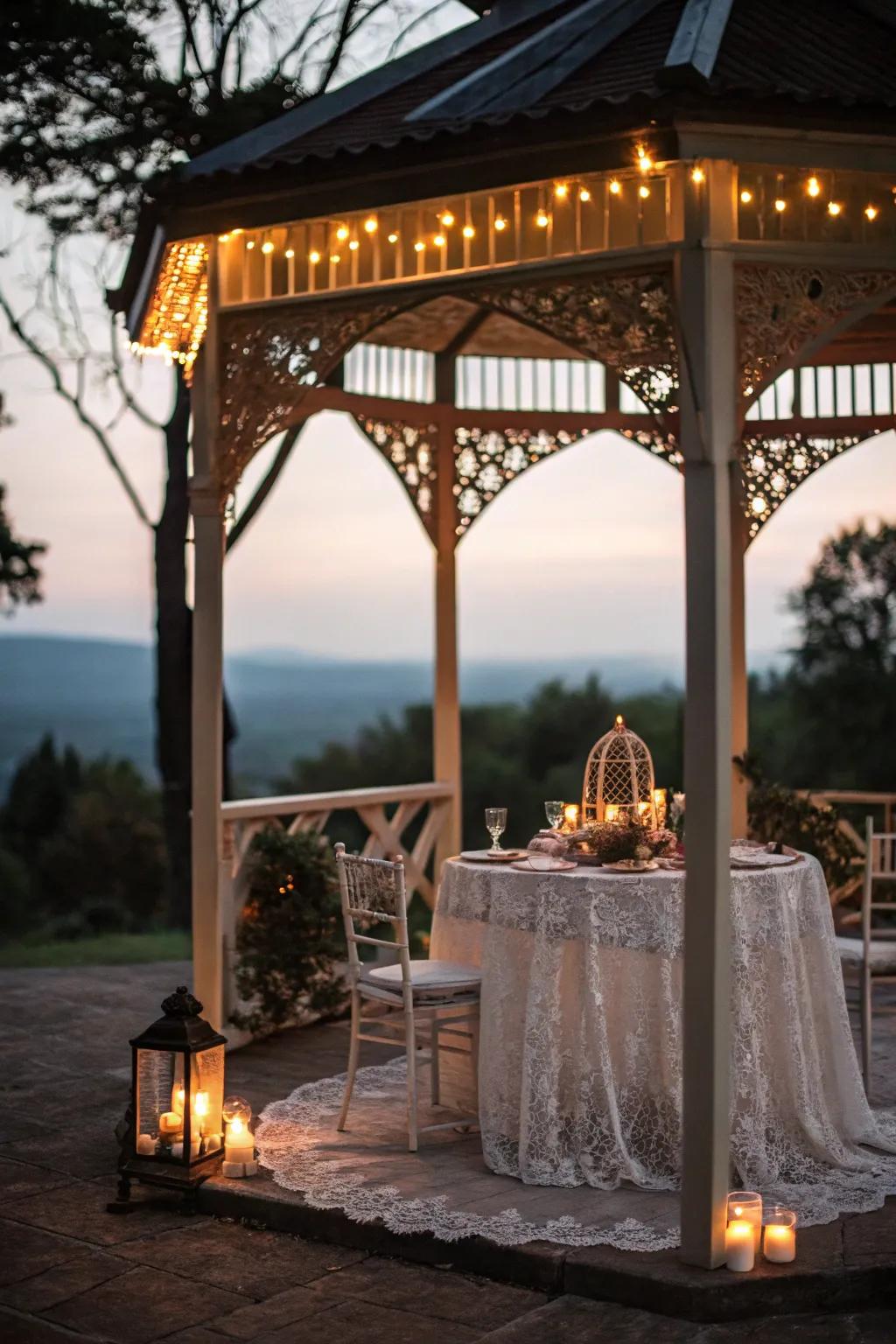 Dining in your gazebo transforms meals into cherished occasions.