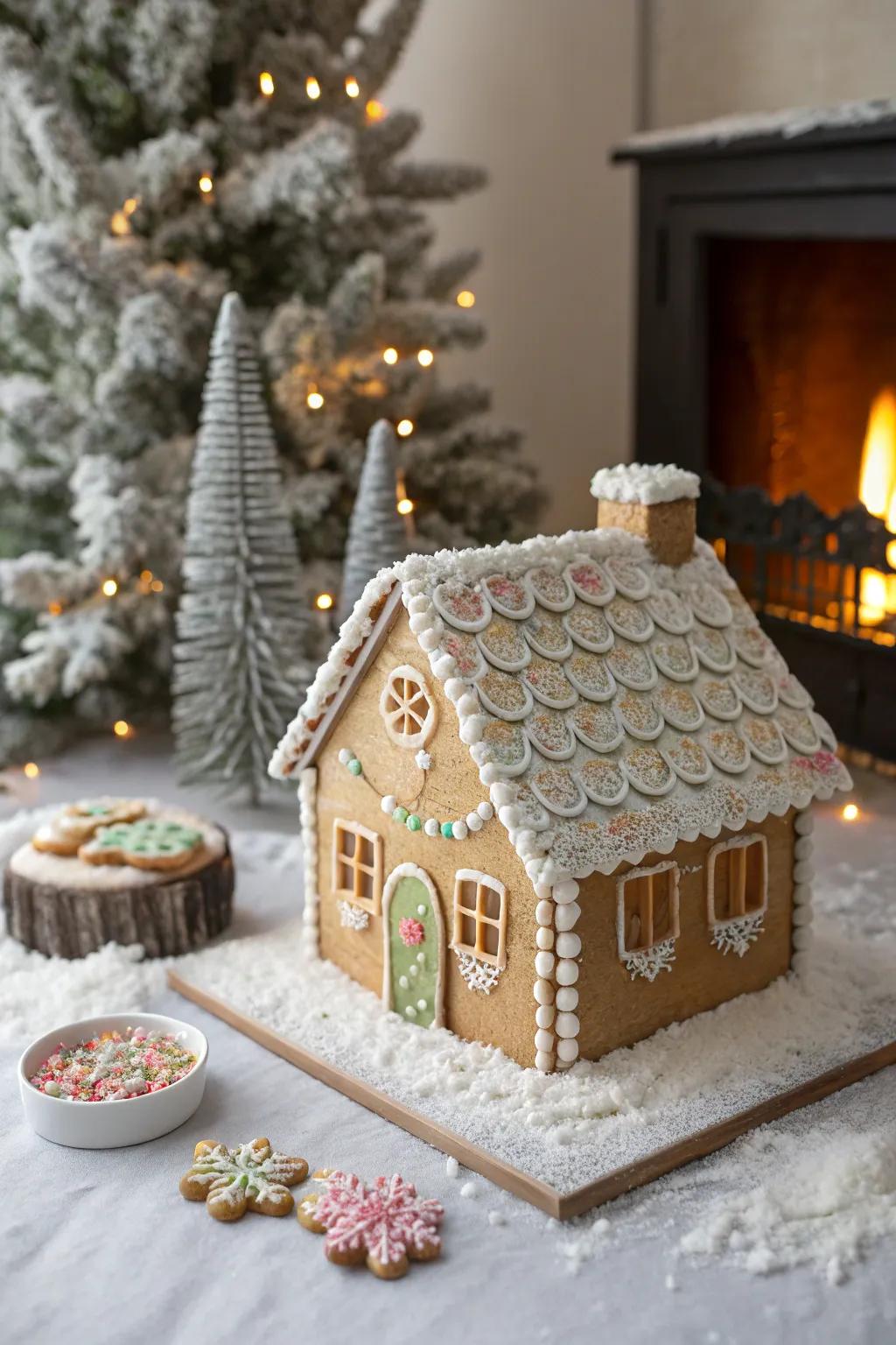 Sugared puff shingles present both texture and flavor.