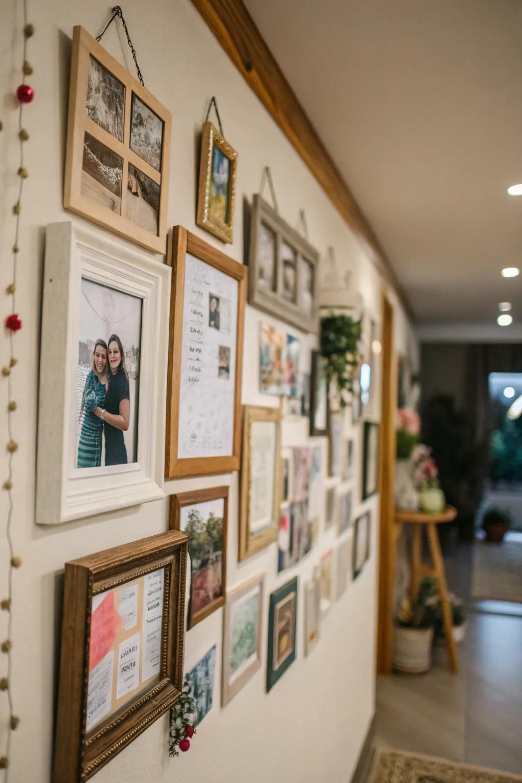 Make your space your own using a creative wall display.