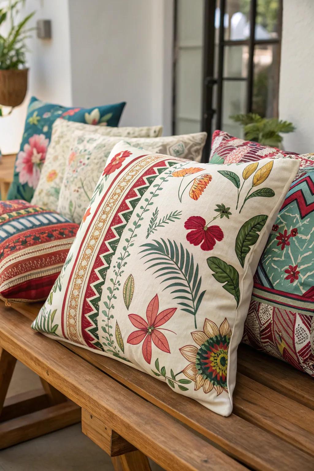 Mixing designs injects playfulness into your decor.