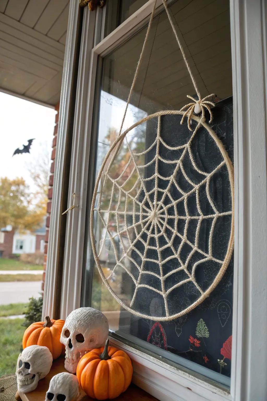 String arachnid web art is an easy yet striking decoration