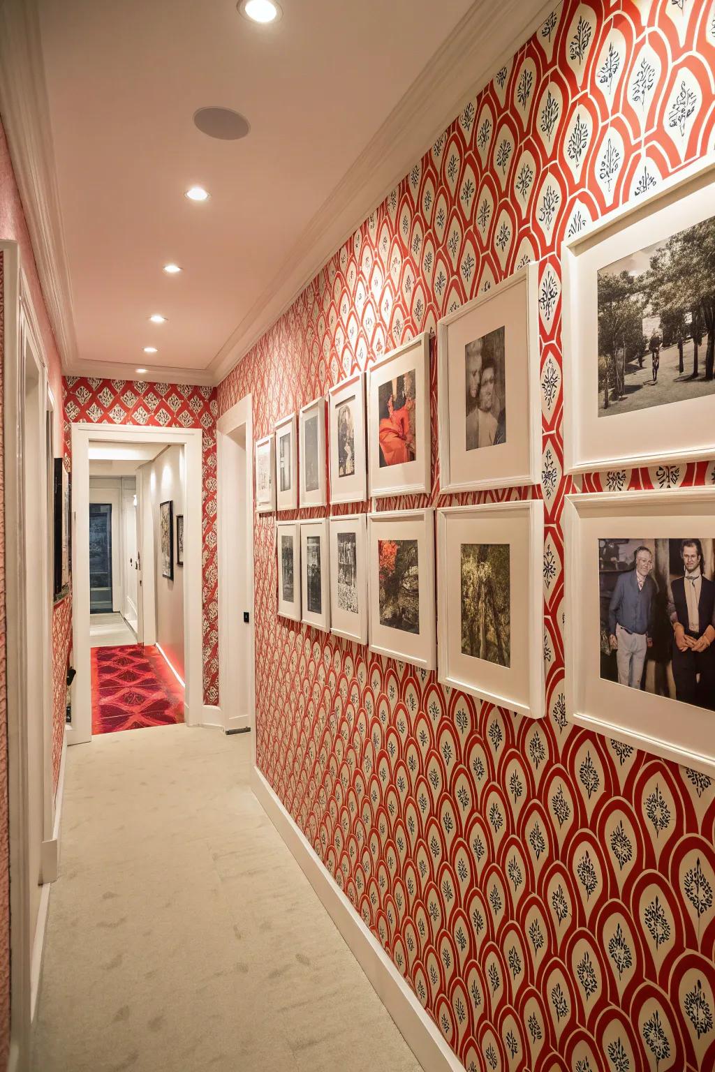 Enhance your photo display with a bold, attention-grabbing background.