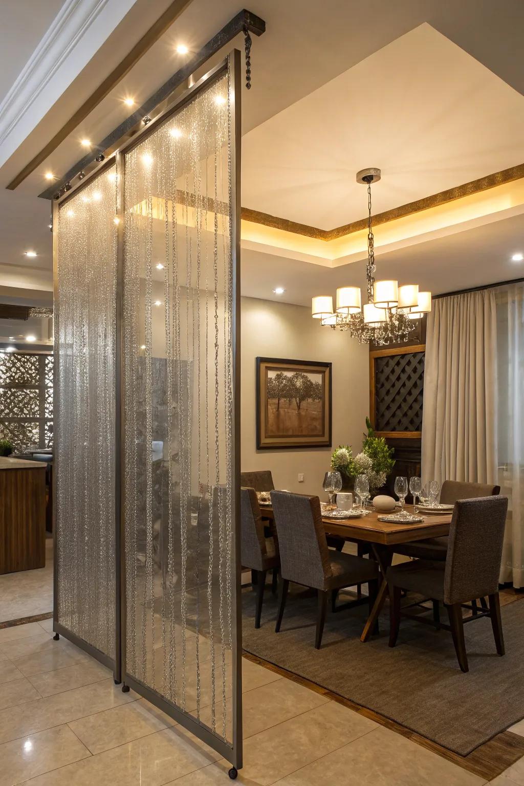 Metallic screens contribute a hint of glamour.