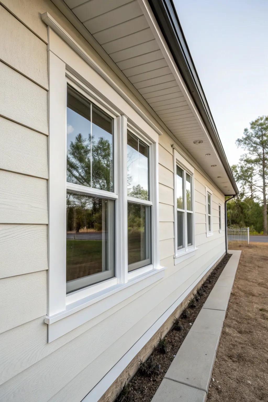 Uncomplicated trims provide a minimalist and neat appearance.