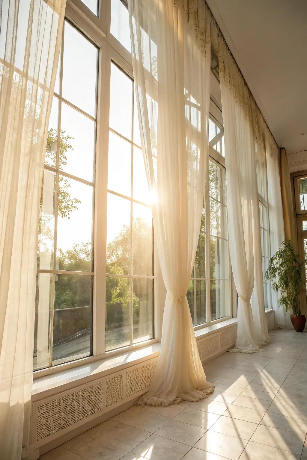 A radiant room illuminated with natural light.